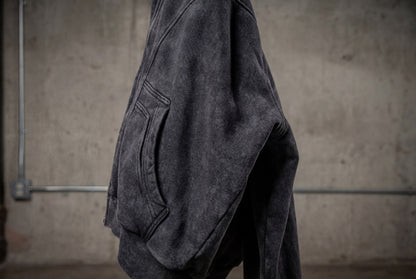 [PREORDER] Obsidian Acid Wash Balaclava Hoodie